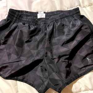 Short w/ under lining, Size-M (8-10) Design- Black Soot Print, 100% Polyester